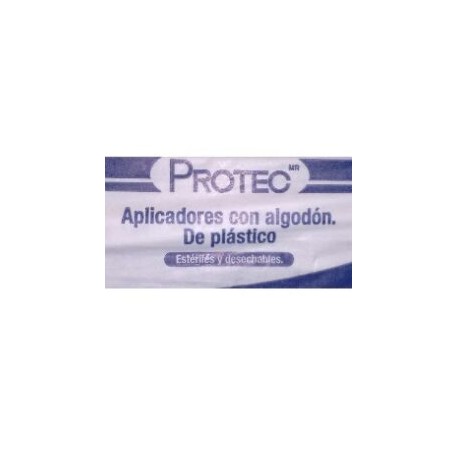 Aplicador Plástico con Algodón Protec c/3 c/100 Esteril