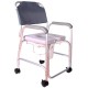 Silla Cómodo Ducha de Aluminio con Ruedas Acojinado